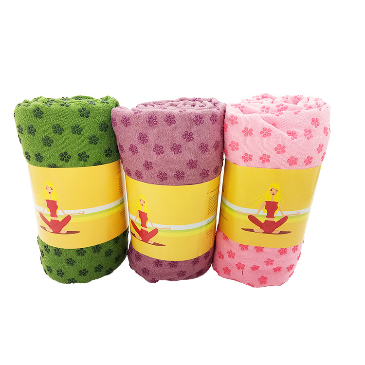 Microfiber Non-slip Granular Yoga Pavement Towel Yoga Blanket Sweat Towel Yoga Mat Sweat-absorbent Breathable Yoga Pavement Towel
