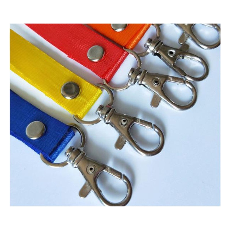 badge lanyard rivet lanyard metal buckle work permit lanyard silk screen lanyard student certificate lanyard in stock