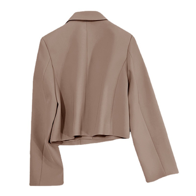 Picture of Short khaki Casual Small Suit Jacket Women's Spring and Autumn 2023 New Style High-end Street Suit