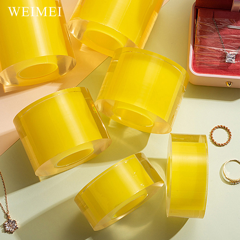 Picture of PVC electrostatic protective film gold jewelry bracelet protective film jewelry packaging film anti-scratch and dustproof packaging film