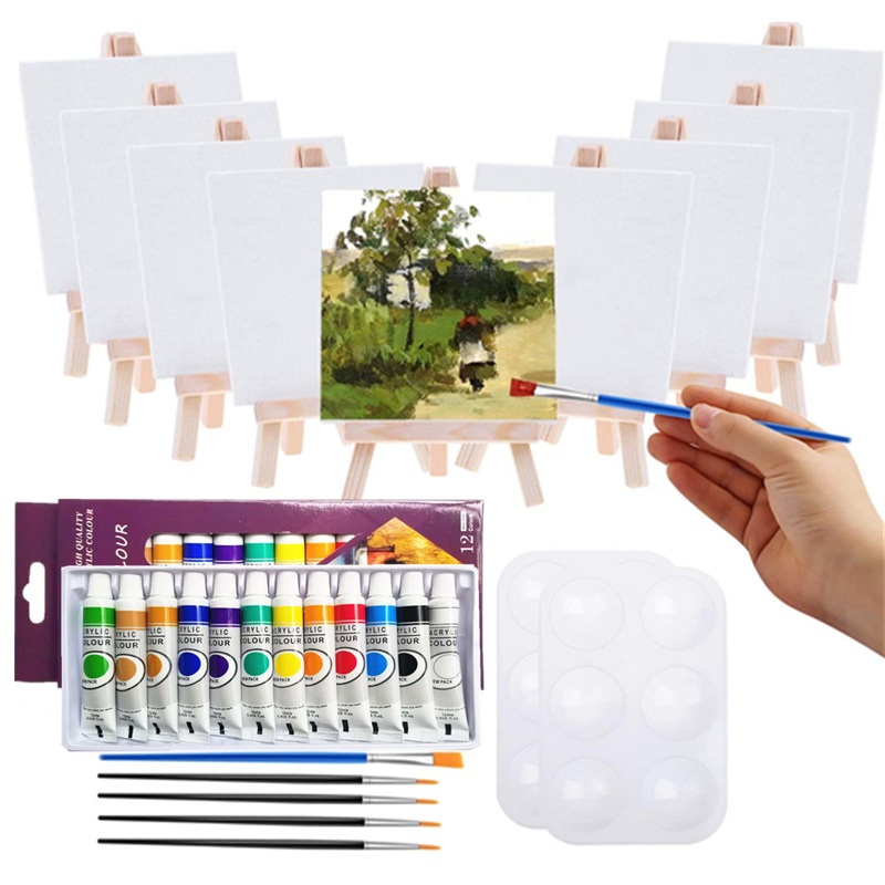 4-Piece Kidsren's Painting Graffiti Set, Educational Innovative Art Paint, Drawing Board, Palette