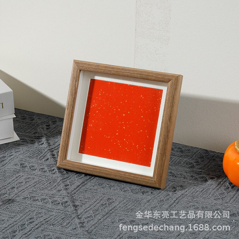 Picture of Factory wholesale calligraphy blank photo frame new Chinese long framed Chinese painting calligraphy frame puzzle wall hanging photo frame