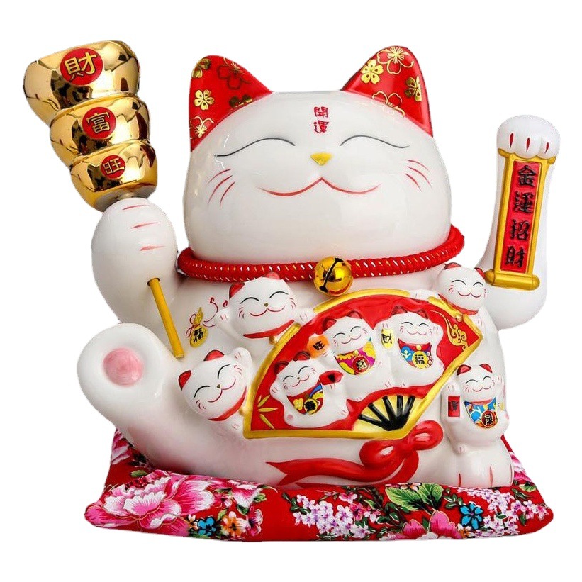 Factory Direct Sales Lucky Cat Automatic Hand-Shaking Shop Counter Opening Gift Gift Electric Hand-Shaking Lucky Cat Ornaments