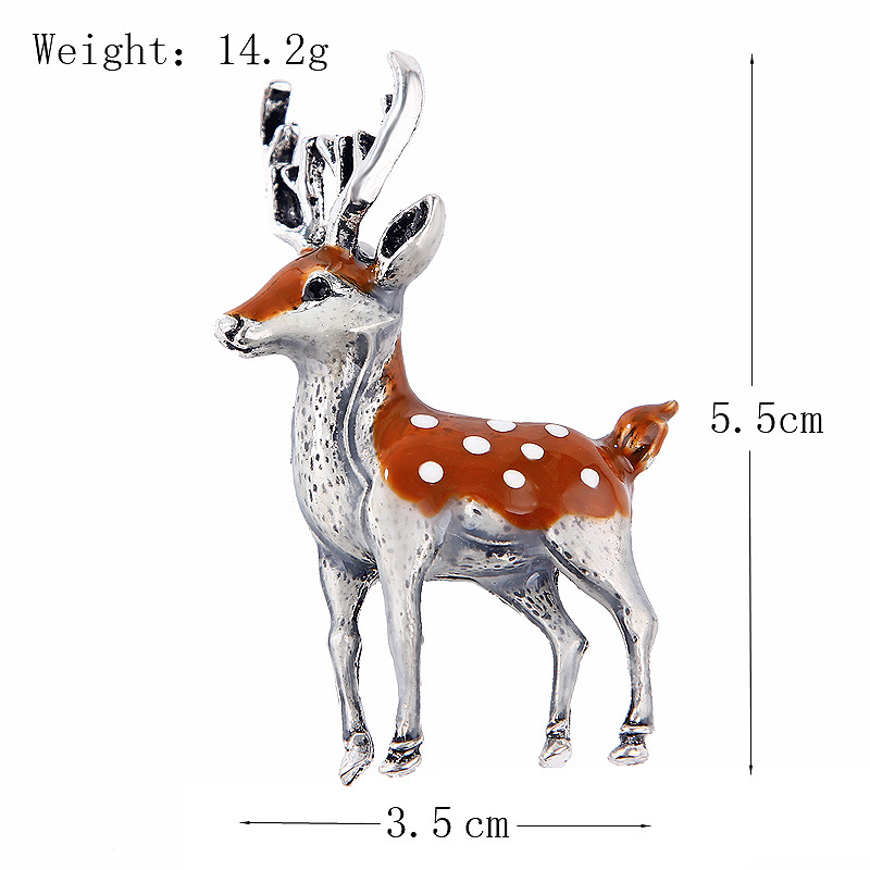 Picture of Lanhao European and American New Fashion Christmas Brooch Christmas Tree Shoes Elk Wreath Snowflake Bell Pin Women