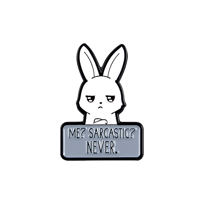 Picture of Creative Cartoon Cute Animal Alloy Brooch Cartoon Rabbit Turtle Cat Fox Panda Unicorn Accessories