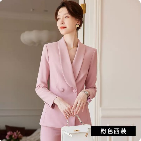 Picture of Spring and Autumn New elegant red suit suit wedding annual meeting goddess fan double-breasted formal wear business wear overalls
