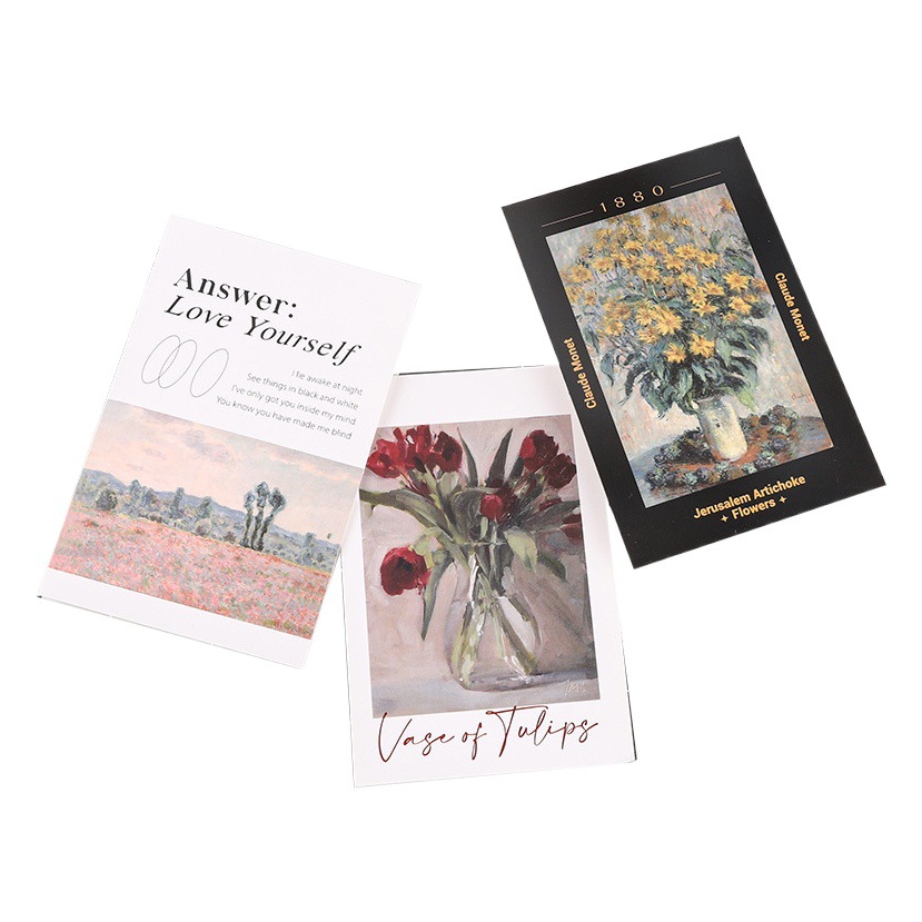 Flower packaging greeting card wholesale bouquet packaging flower message card flower shop floral Rose Garden small card