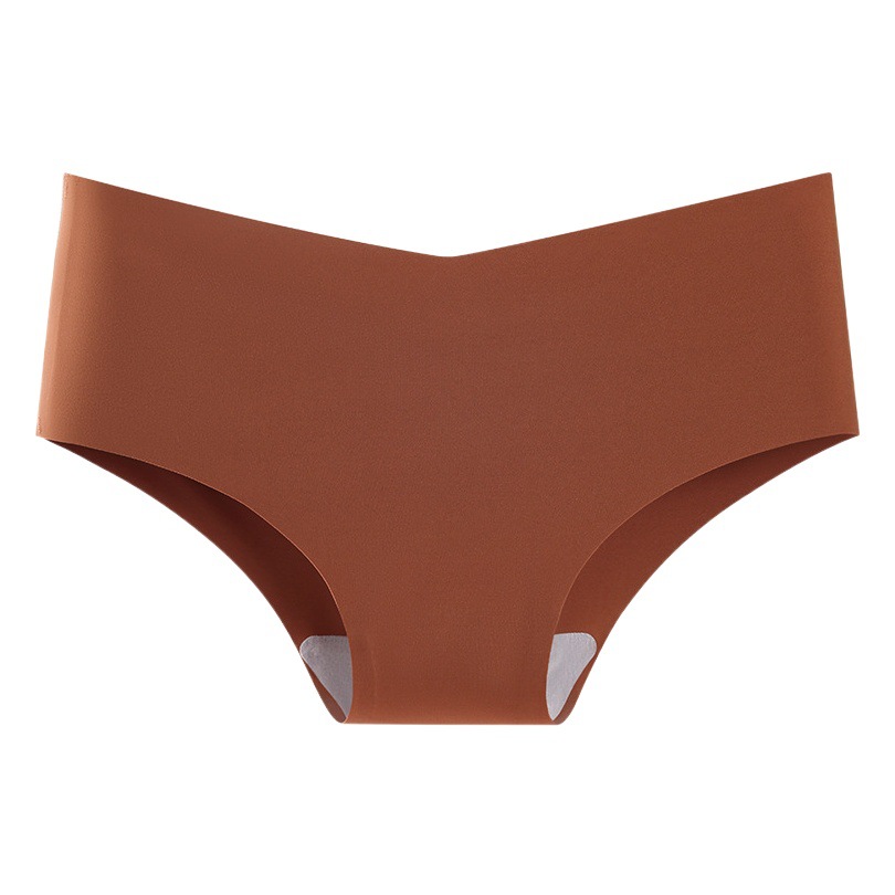 Cross-Border Large Size Seamless Underwear Women's Ice Silk New Amazon European and American Version Nylon Yoga Foreign Trade Women's Briefs