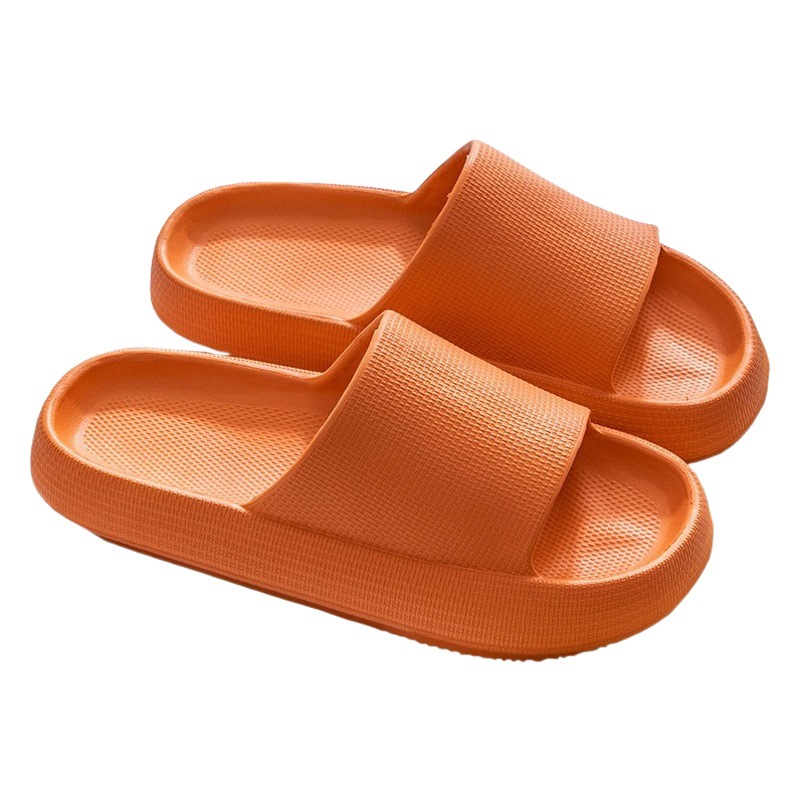 Slip-on Slippers Women's Summer Household Non-slip Bathroom Bathing Couple's Thick-soled Household Men's Odor-proof Sandals Summer