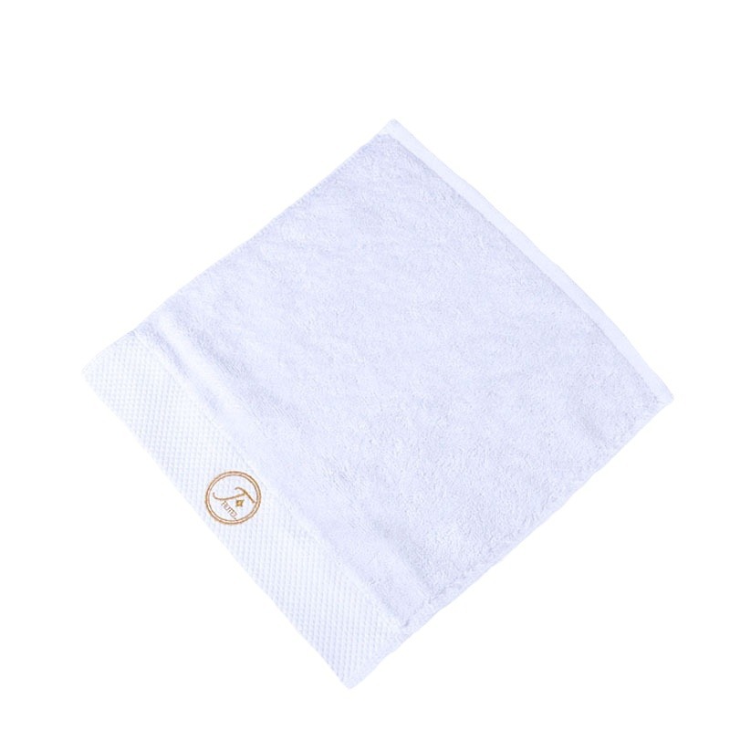 Picture of Hotel Square Towel White Absorbent Hand Towel Car Wipe Wholesale Embroidered Logo Cotton Bed and Breakfast Hotel Towel
