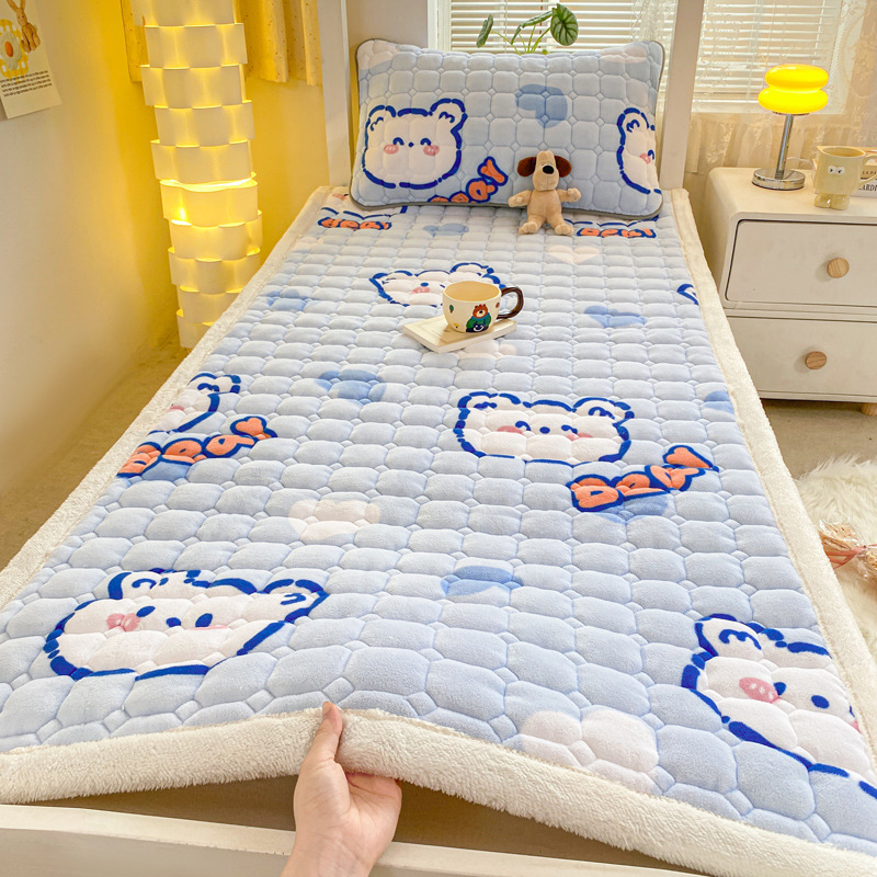 Picture of New thick milk velvet mattress student dormitory single mattress cotton bed mattress tatami warm cushion wholesale