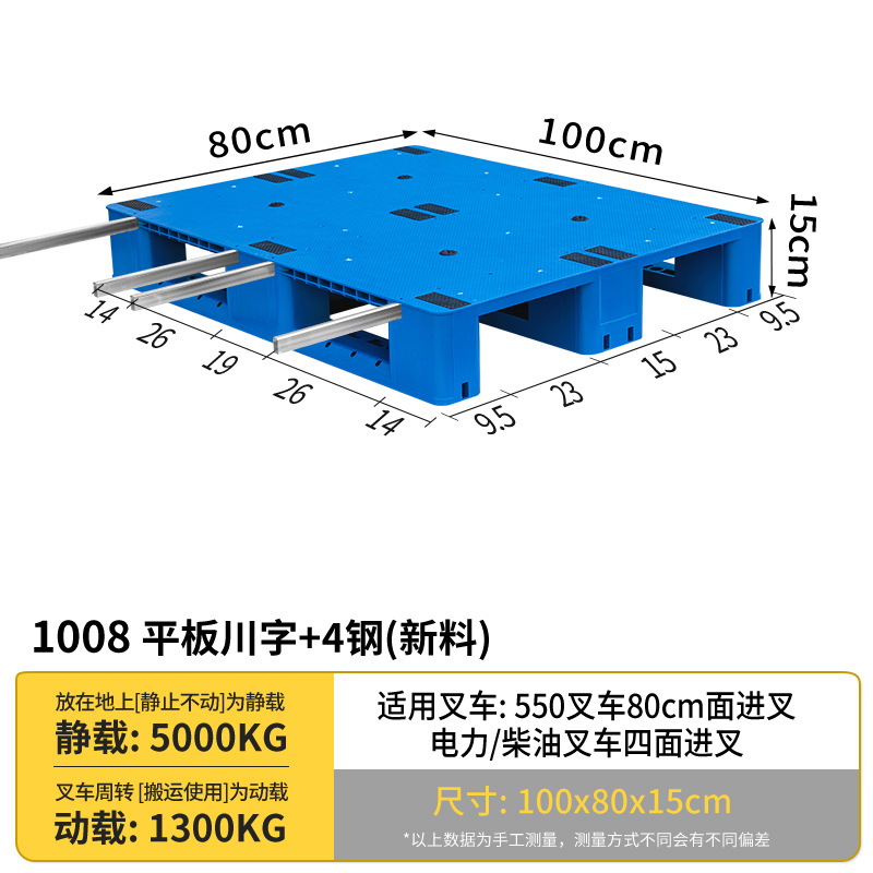 Picture of Industrial Plastic Pallet Forklift Warehouse Stereo Library Logistics Cargo Pallet Plastic Pallet Platform Flat Sichuan Characters