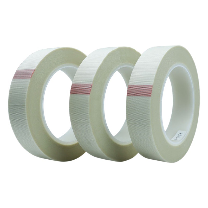 Teflon temperature-resistant flame-retardant single-sided fiber glass cloth tape H-class heat-resistant insulation motor binding protection