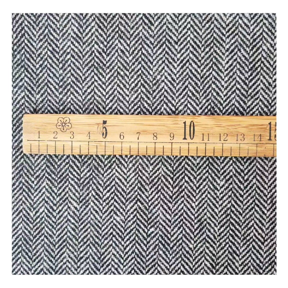 Shaoxing manufacturer in stock high-end wool quality herringbone woolen suit fashion woolen woolen fabric