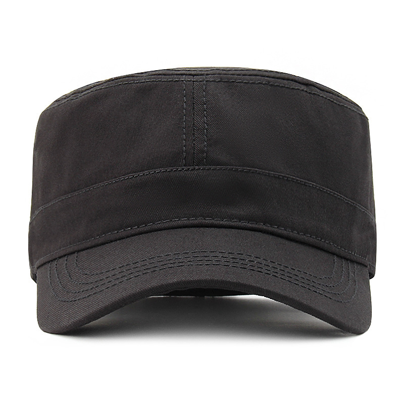 Picture of Hat Men's Spring and Autumn Full Sealed Flat Top Hat Middle-aged Outdoor Casual Cap Non-opening Big Head