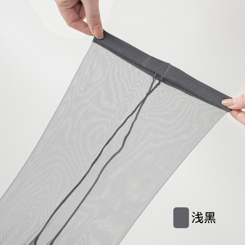 Picture of Black stockings women's anti-hook silk wear spring and summer ultra-thin 0d high permeability sexy one-line crotch toe transparent stockings wholesale