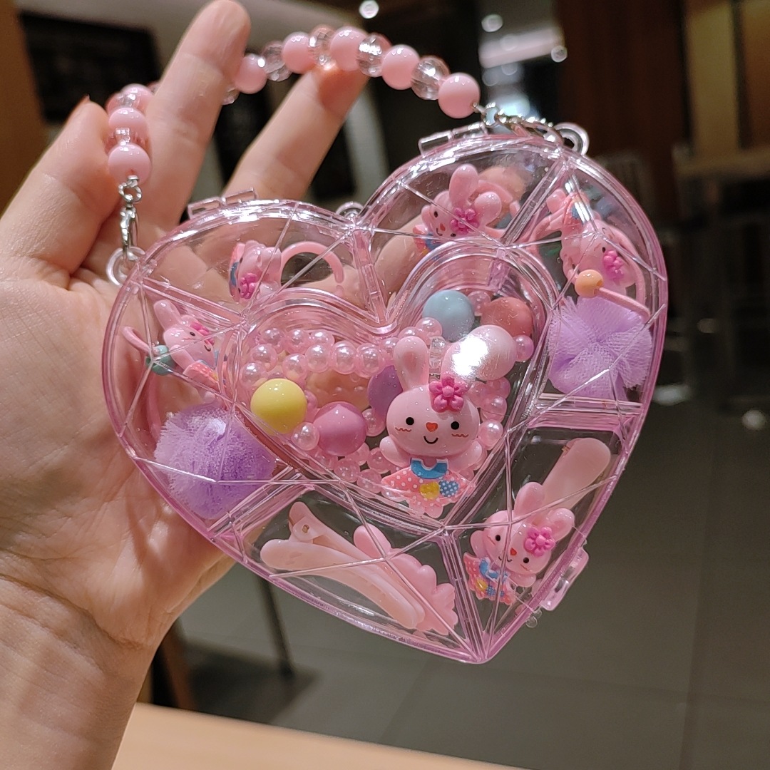 Picture of Children's jewelry baby cartoon cute fruit pendant bracelet suit birthday gift box in stock wholesale