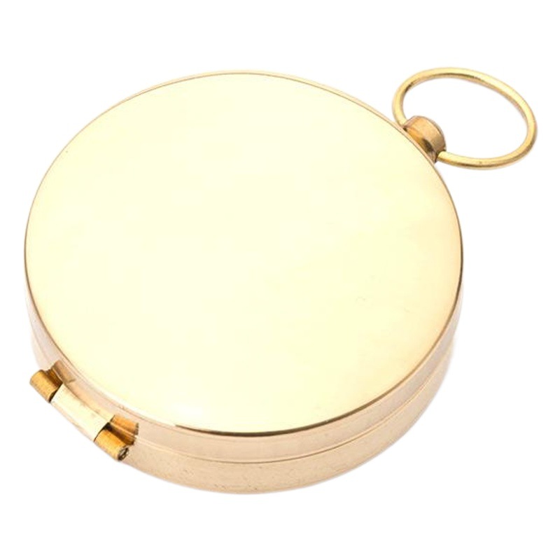 Picture of Factory wholesale G50 outdoor brass compass laser flip cover retro compass north luminous pocket watch compass
