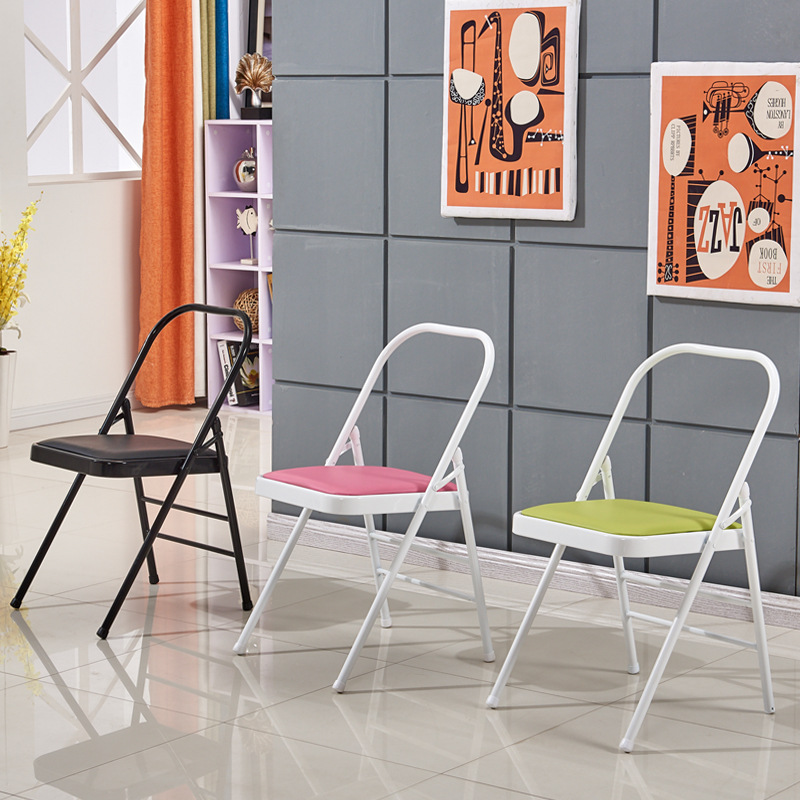 Picture of Yoga Chair Stool Auxiliary Chair Home Folding Chair Thickened Iyengar Yoga Folding Chair Yoga Auxiliary Chair