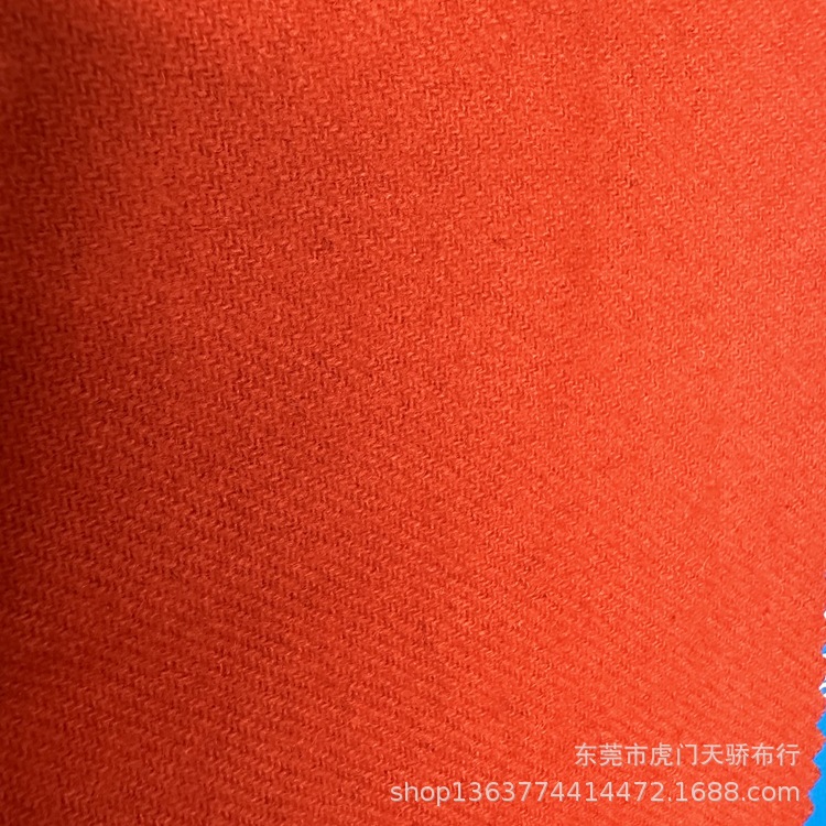 Woven Wool Twill Thin Woolen Fabric Wool Twill Flannel 50 Wool 350g Twill