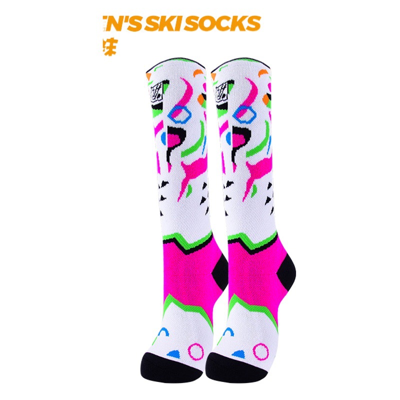 Winter Children's Merino Wool Socks Roller Socks Thickened Warm Long Barrel High Barrel Snow Ski Socks for Boys and Girls