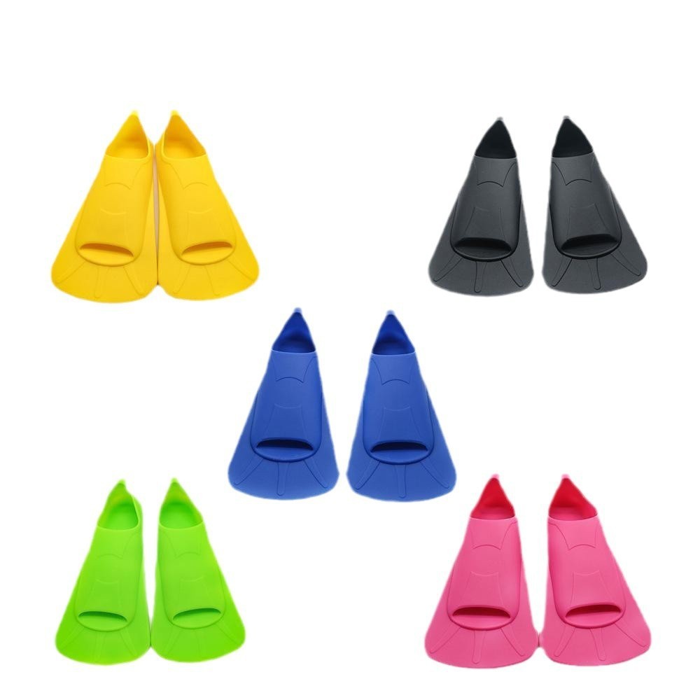 Amazon Hot Sale Professional Free Scuba Flippers Adult Children Universal Short Flippers Full Silicone Diving Duck Flippers Wading