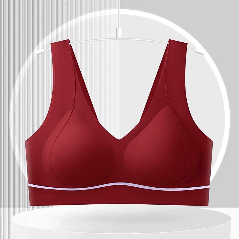 Soft Support Litching Underwear with Beauty Back Non-marking Slim-Fit Comfortable Small Fresh Detachable Coaster Vest-style Women's Bra