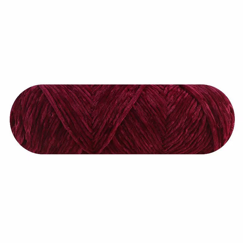 Picture of chenille gold velvet coarse wool ball line hat scarf sweater doll crochet hook shoes diy woven material bag