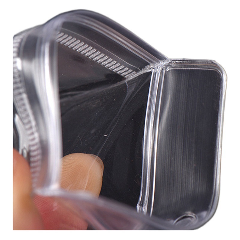 Earring Storage Portable Jewelry Bag Earring Ring Storage Bag Pvc Sealed Bag with Zipper