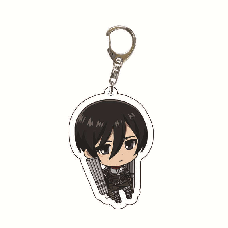 Picture of Attack on Titan Peripheral Pendant Comic Alan Will Soldier Double-Sided Acrylic Keychain School Bag Cross-Border