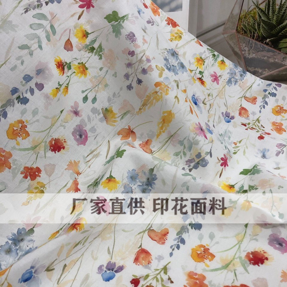 Cotton Digital Printed Fabric Handmade dress Shirt Children's Clothing Home Clothes Fabric