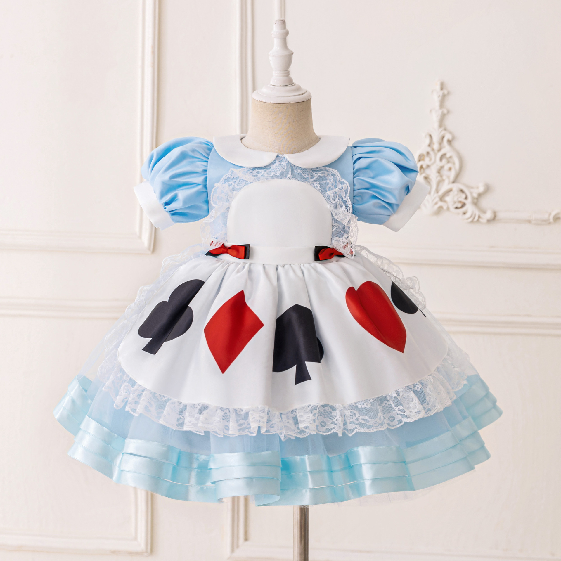 Amazon Japanese Anime Cos Costume Alice in Wonderland Series Playing Cards Maid Costume Cosplay Costume