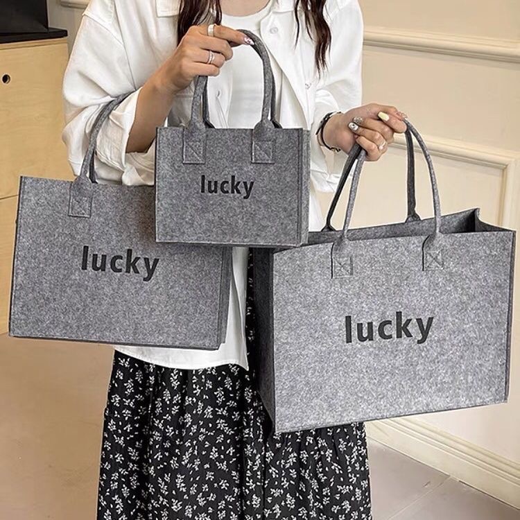 Felt handbag exclusive logo handbag tote bag companion gift bag promotional company corporate exhibition advertising