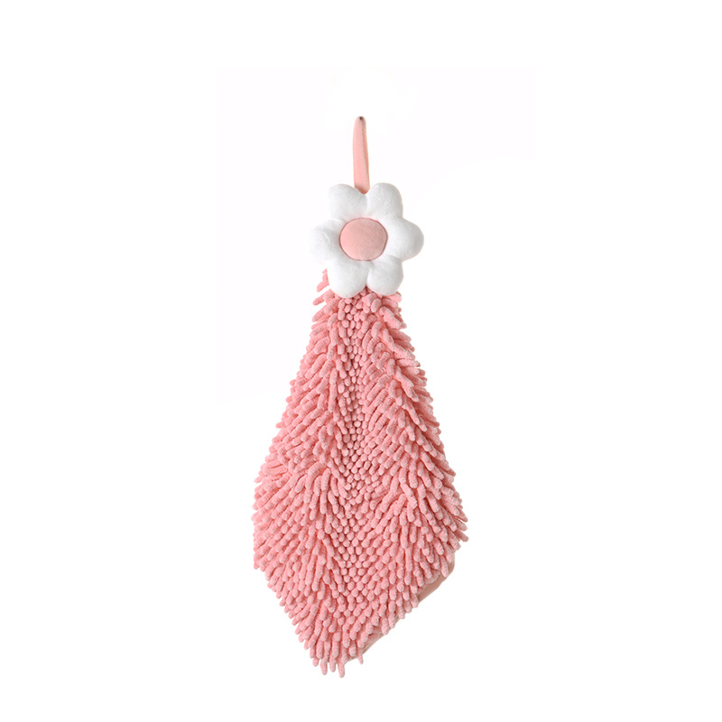 Picture of Egg flower hanging chenille towel leisure house household children's creative hand towel wholesale