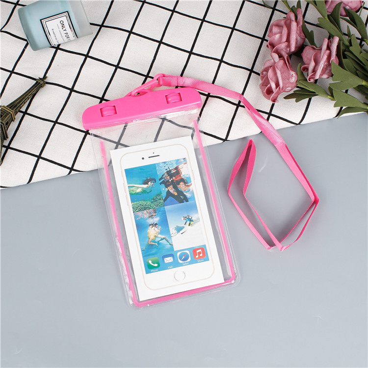 Picture of Mobile Phone Waterproof Bag Touchscreen Swimming Self-sealing Sealed Bag Seaside Diving Photo Drifting Transparent Waterproof Mobile Phone Case