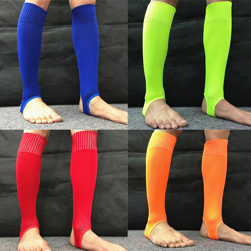 Foot-stepping Soccer Socks High Elastic Compression Socks Mid-length Calf Protector Leg Protector Fixed Cover Bottomless Socks