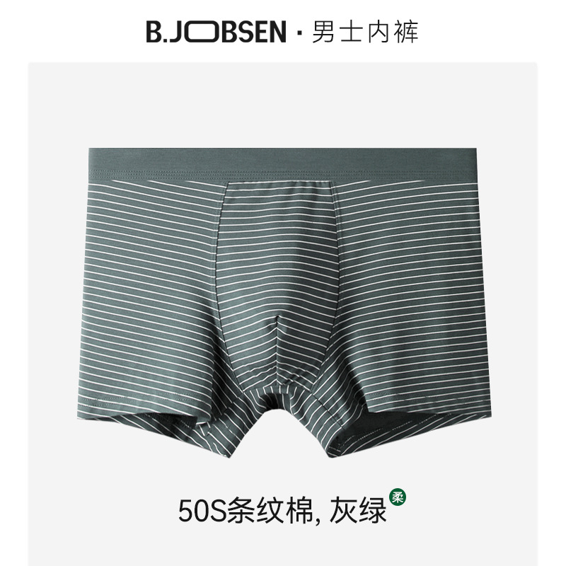 Picture of Summer Men's Underwear Modal Cotton Boxer Breathable plus size Japanese Striped Men's Boxer Underwear Head
