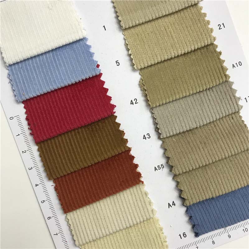 14 pit non-elastic export corduroy/reactive dyeing 44 color spot supply fashion fabric M365109