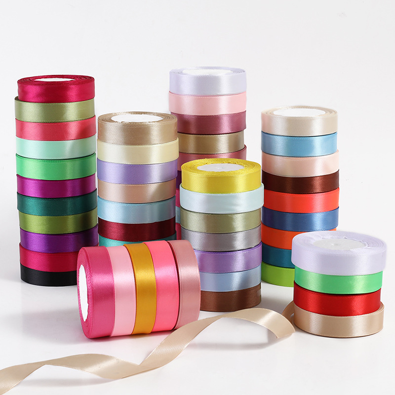 Picture of 1cm Ribbon Bow Ribbon Costume Gift Jacquard Ribbon Cake Packaging Ribbon Thread Ribbon Factory Wholesale