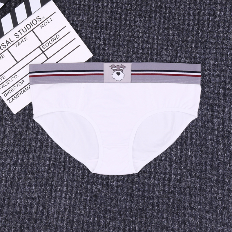 Picture of Women's Underwear Boxer Briefs Solid Color Cotton Underwear Japanese Cartoon Cute Wide Edge Unisex Style Youth