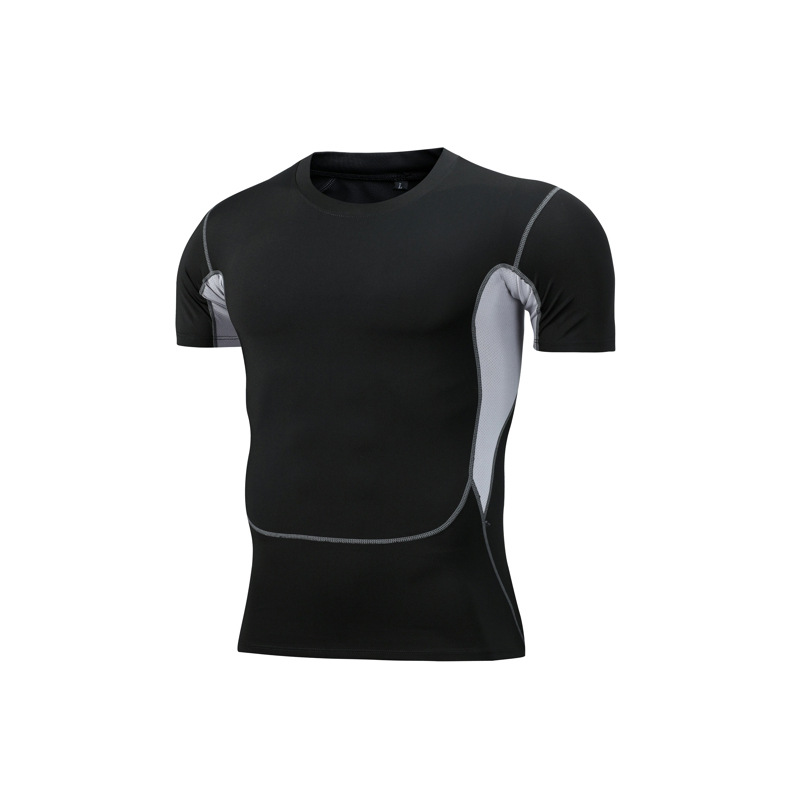 Picture of Tight Training Top Men's Quick-drying High-elasticity Sports Fitness Suit Long-sleeved Basketball Sweat-wicking T-shirt Base Tight Clothes