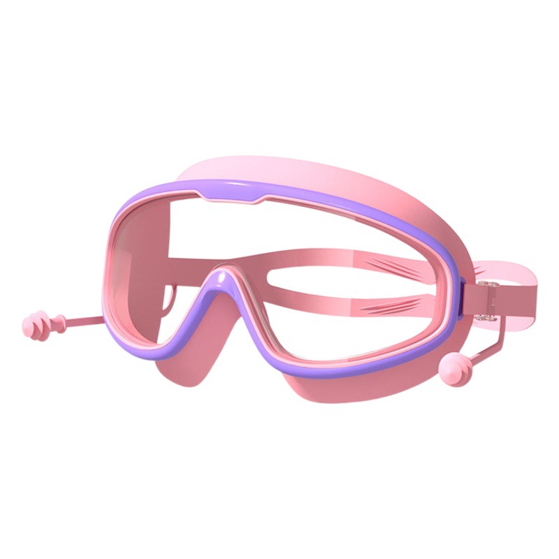 Source manufacturer children's big frame goggles HD waterproof anti-fog swimming glasses wholesale goggles equipment