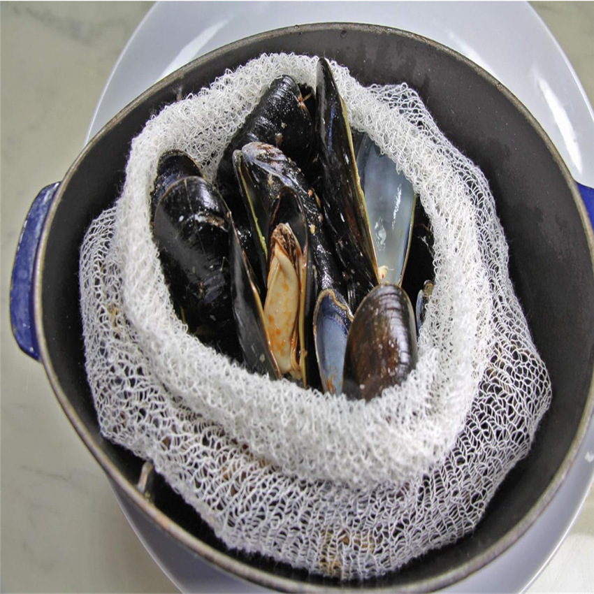 Socks-shaped packaging net seamless seasoning packaging net boiled meat packaging net fruit and vegetable packaging net cover