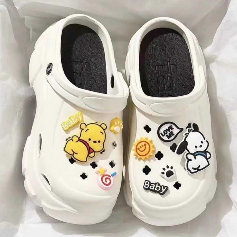 Picture of Baotou EVA hole shoes in 2025 new fashion and versatility student comfortable and casual two-wear non-slip slippers for women's summer