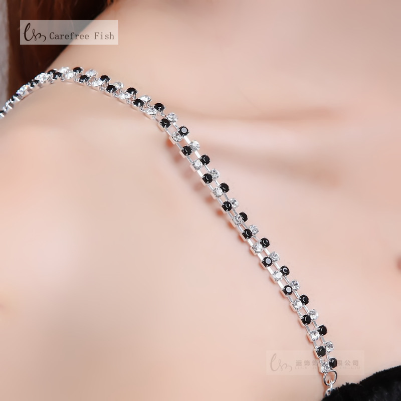 Picture of [Manufacturer Wholesale] Bridal Clothing Accessories Single Double Three Drainage Diamond Pearl Underwear Adjustable Bra Invisible Shoulder Straps