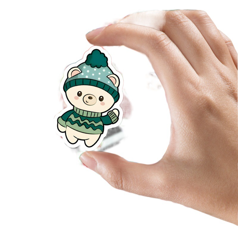 50 Christmas Decorative Graffiti Stickers Water Cup Luggage Computer Skateboard Cross Border Wholesale Christmas Stickers