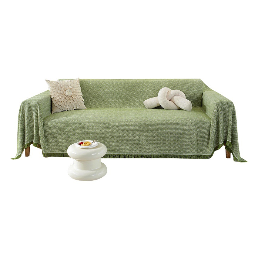 Inclined mesh sofa cover cloth towel all-inclusive multi-functional four-season universal simple modern sofa cover anti-cat scratch