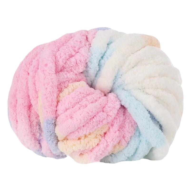 Super thick ice thread sausage yarn hand-woven scarf line cushion milk cotton wool wholesale hand-woven material bag