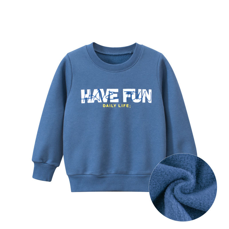 Picture of 27Kids children's clothing spring new 2024 Korean style children's sweater baby clothes round neck pullover one-piece delivery
