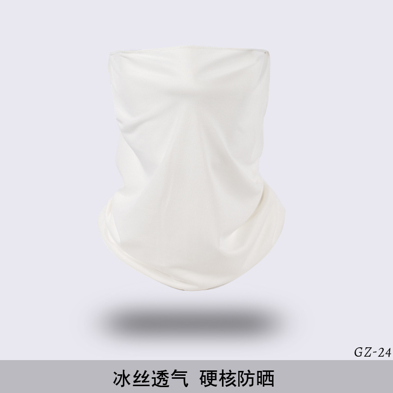 Picture of Outdoor ice silk mask changeable ear scarf men's and women's bicycle riding hood collar sun protection scarf summer
